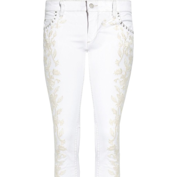 Galix Embroidered Low-Rise Skinny Jeans - Picture 7 of 10